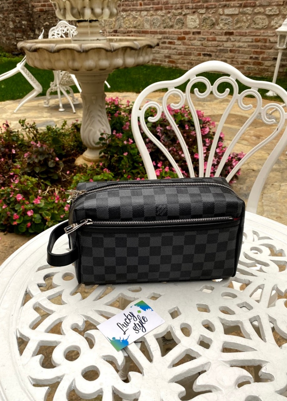 “Барсетка-мессенджер LUXE серая шашка LV” 60028