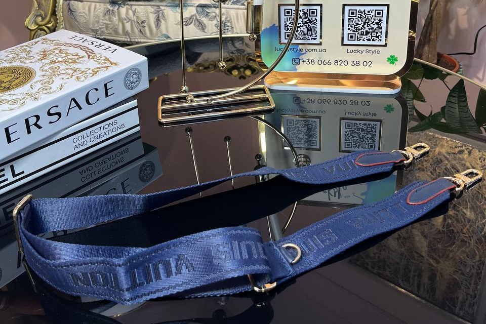 Съёмный ремень LV синий 60045