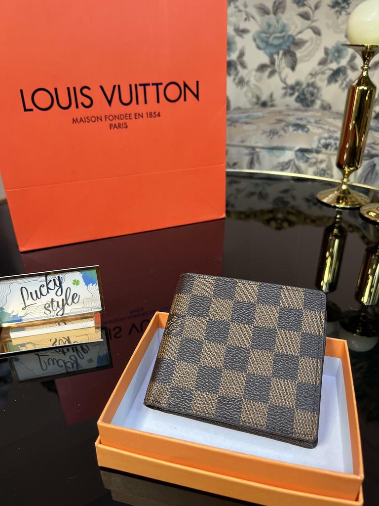 Портмоне Slender LV Italy brown 60058