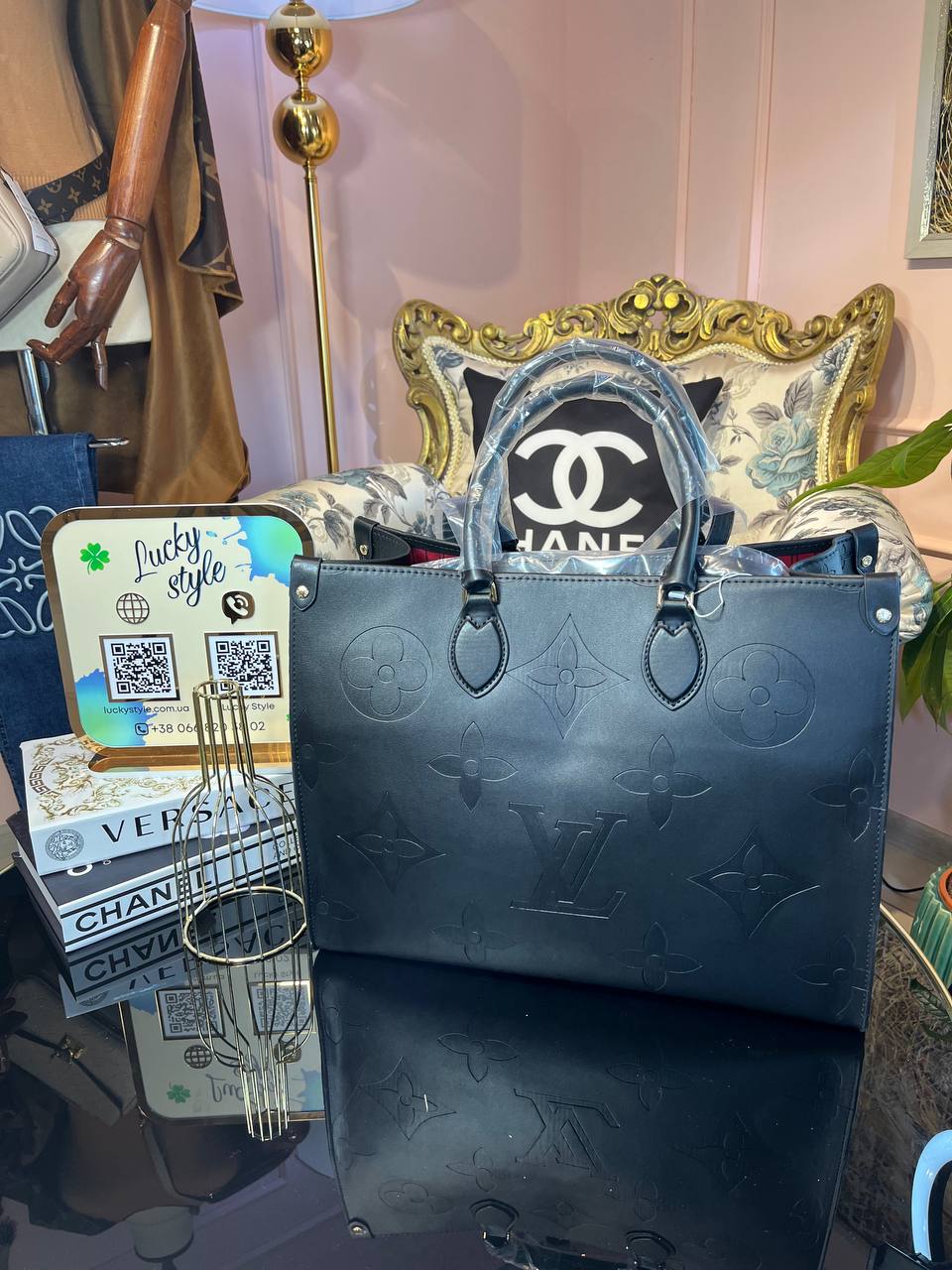 Louis Vuitton Shopper black Onthego 60095