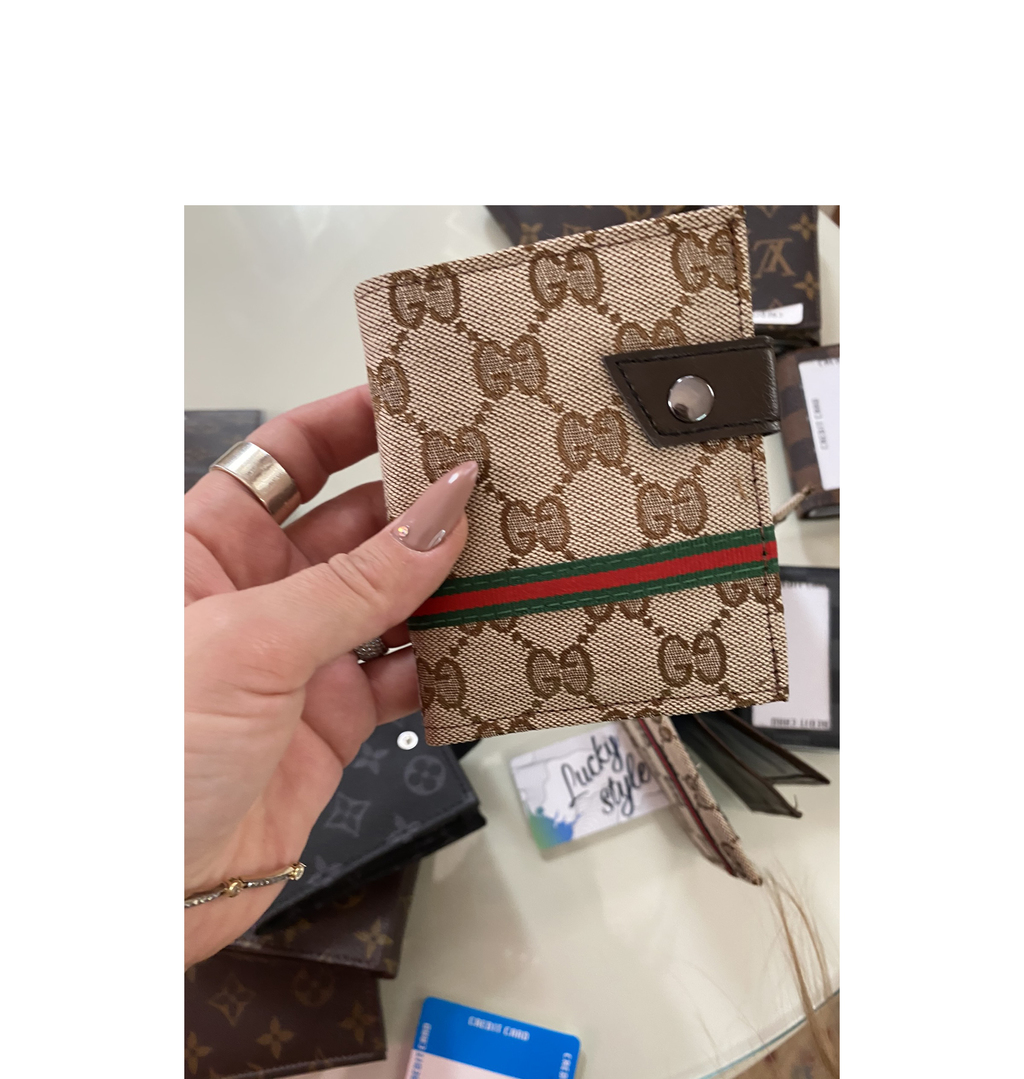 Портмоне-кошелек Гучи на кнопке 60103