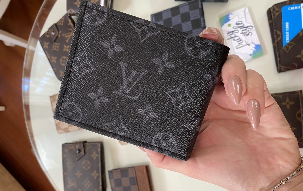 Портмоне Louis Vuitton  monogram серого цвета 60106