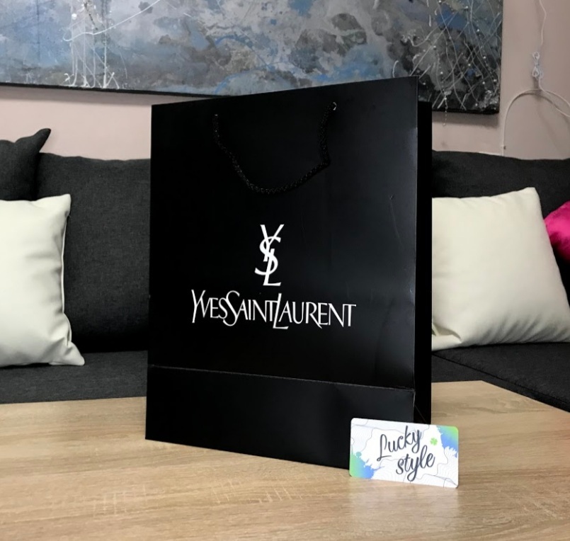 Пакет чёрный YSL маленький 35,5 см на 27 см 51324