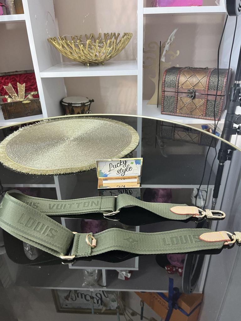 Съёмный ремень LV зелёный 51336