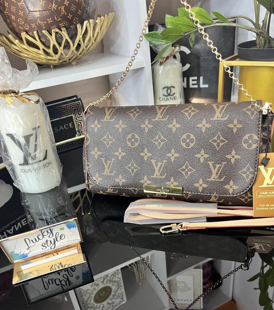 Сумка клатч на цепочке Favorite LV монограм  785253523