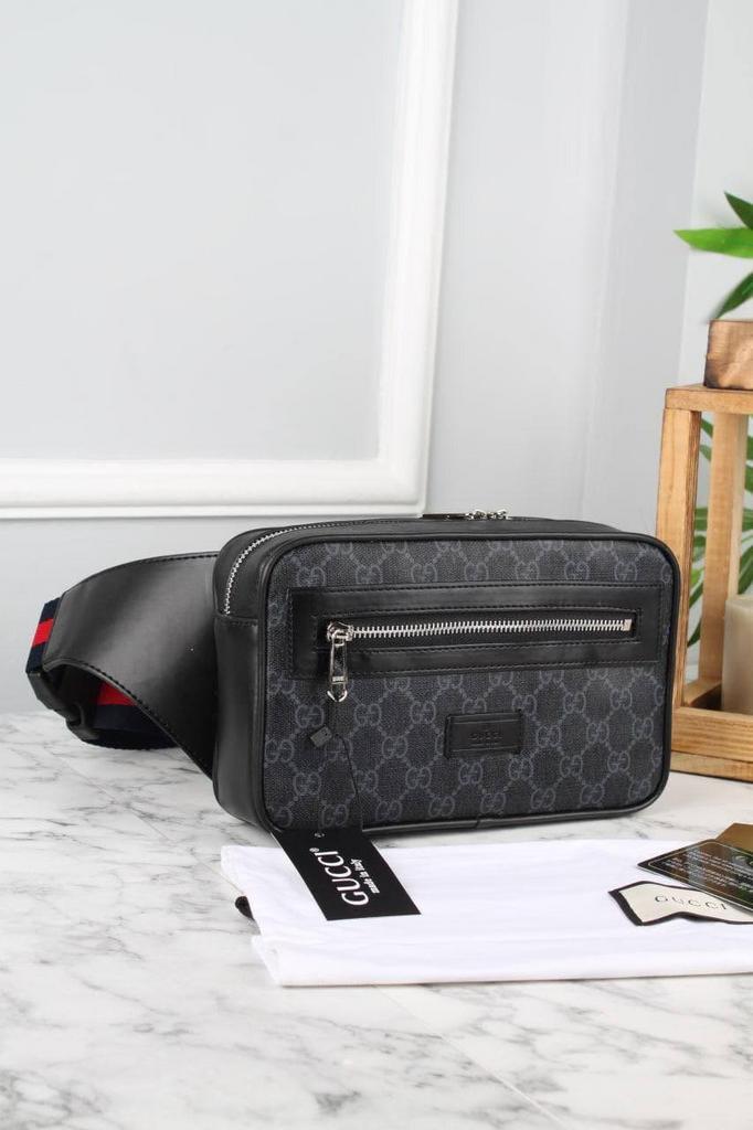Гучи GG Black belt bag luxe 1324136