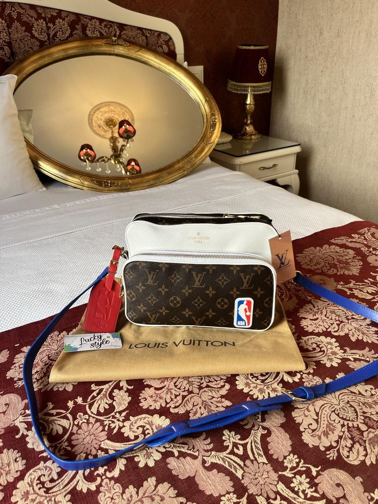 Сумка NBA Louis Vuitton luxury quality +пыльник бренд Nil Messenger 423423243