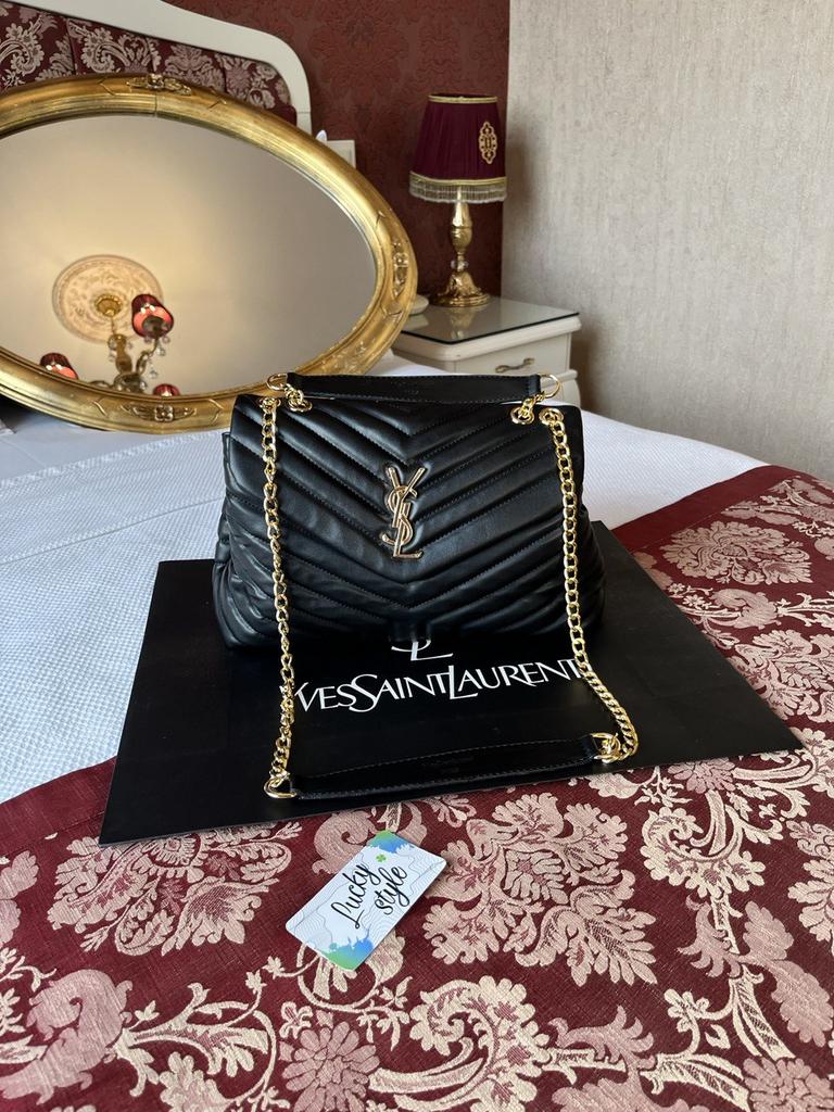 Сумка YSL Loulou medium стеганая золотая фурнитура 51355-11