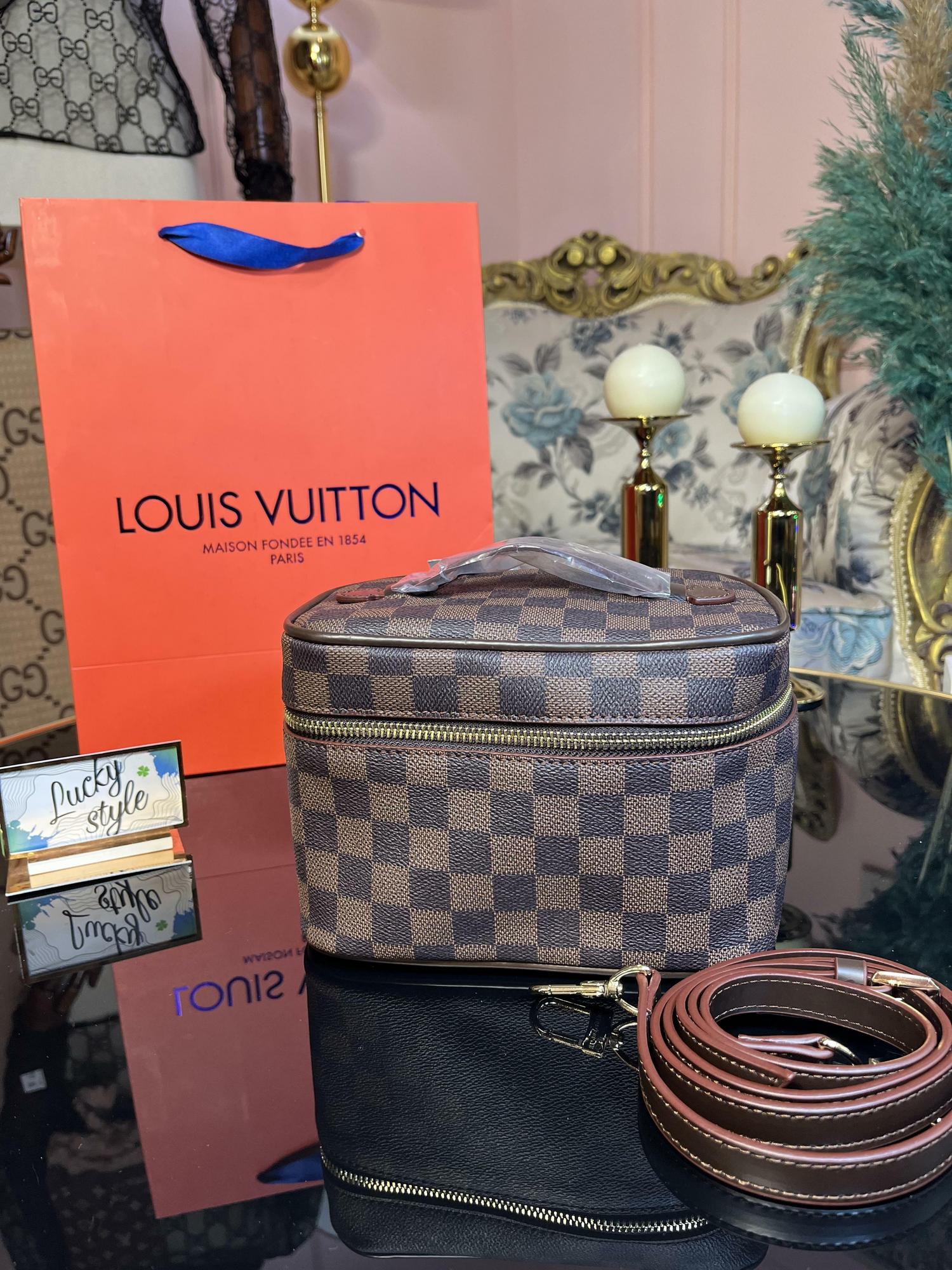 LOUIS VUITTON - Nice Mini Toiletry Pouch в коричневую шашку 7771616262