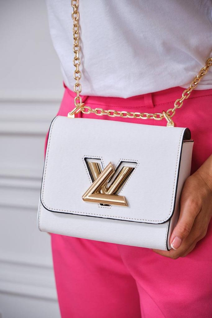 Сумка Twist Gold Louis Vuitton белого цвета мини 4126765