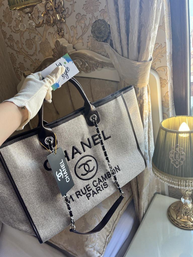 Chanel new season коричневая большая сумка 5412515