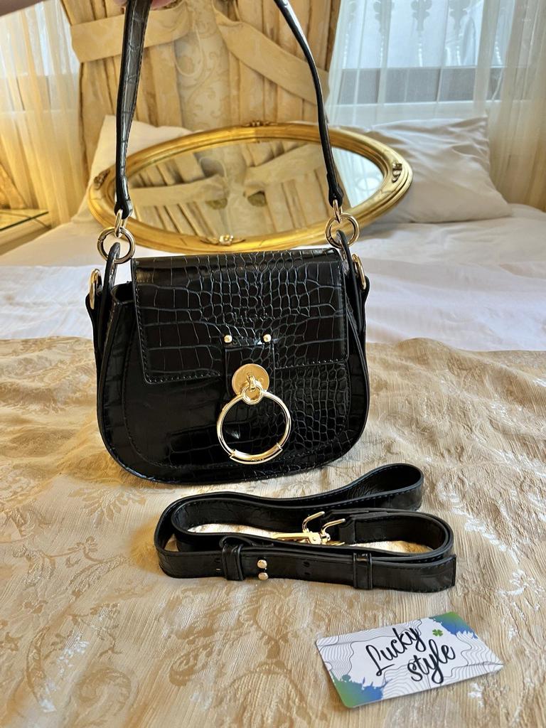 Chloe Tess сумка черная crocco 12241124