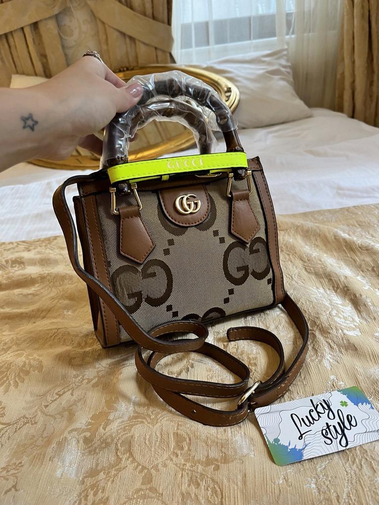 Гучи Diana tote сумка коричневая 52316643