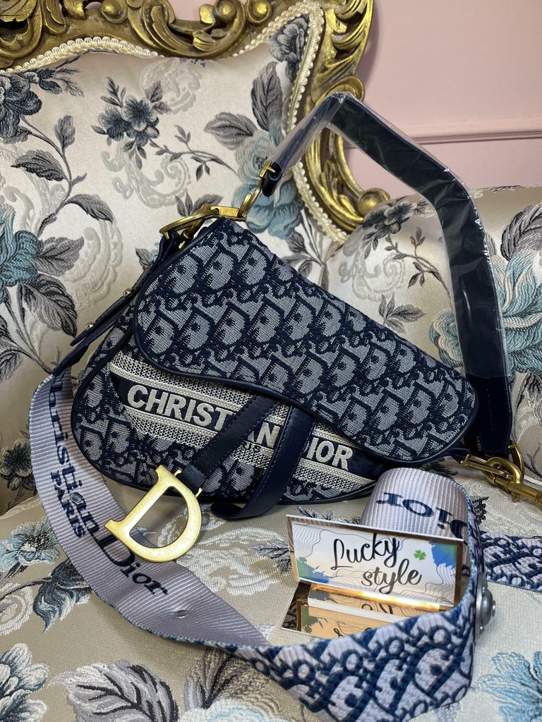 Dior Saddle синяя  new 532846