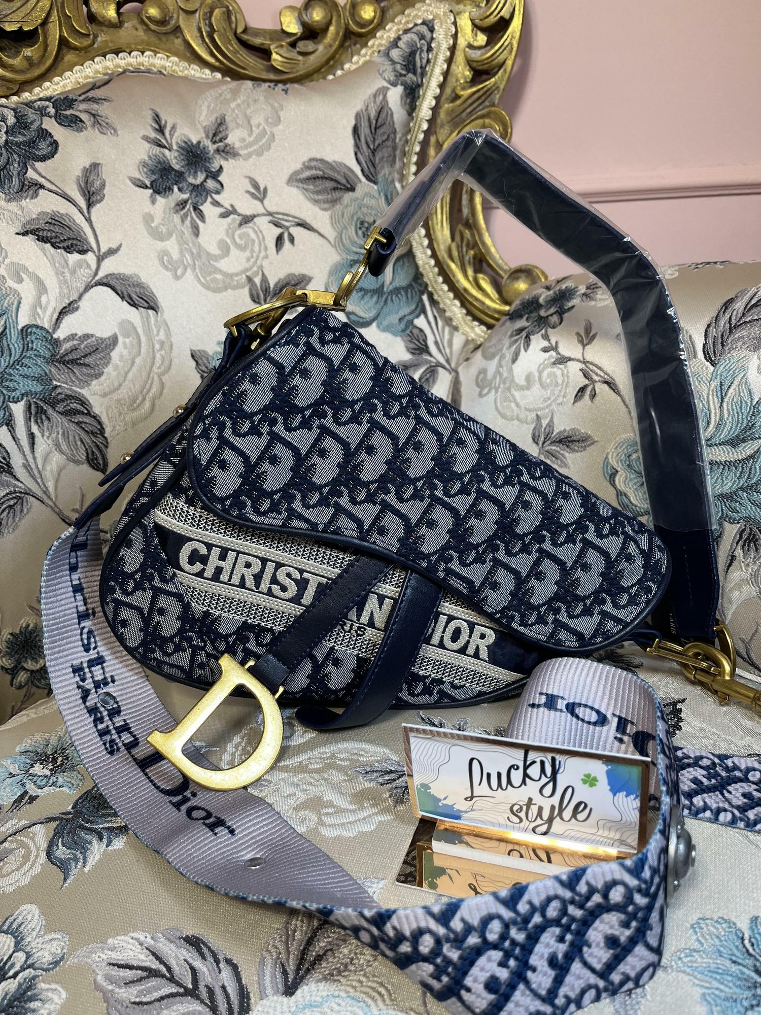 Dior Saddle синяя  new 532846