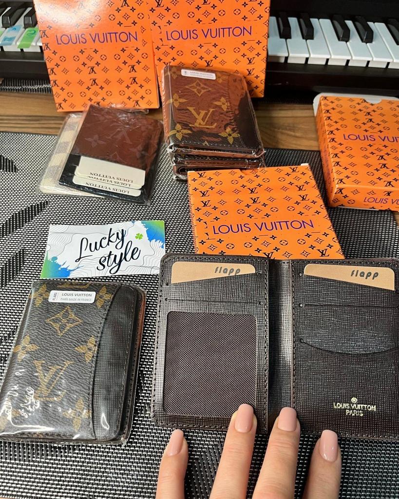 Портмоне -кошелек натуральная кожа монограм Solo Louis Vuitton 8876556