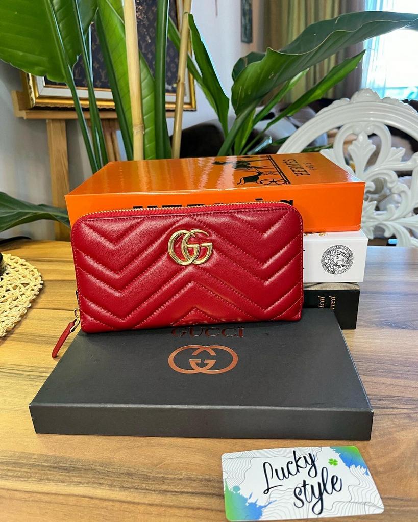 Гучи marmont Zippy кошелек натуральная кожа + бренд упаковка 55343434