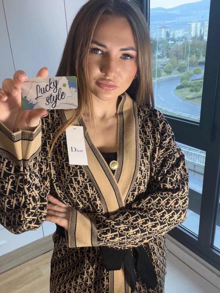 Накидка женская Dior бежевая 9993