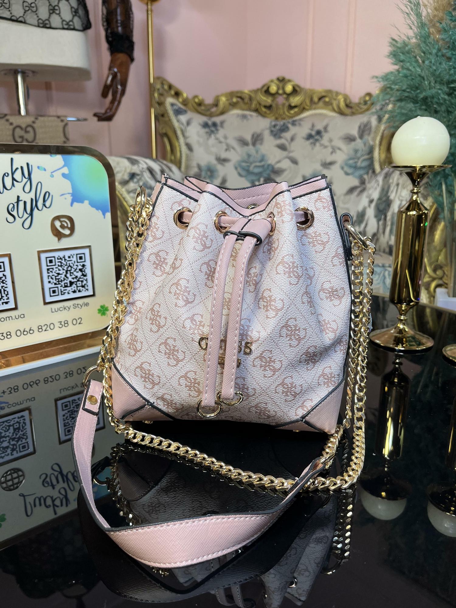 Michael Kors Guess mini bag Розовая ведро 428187412124