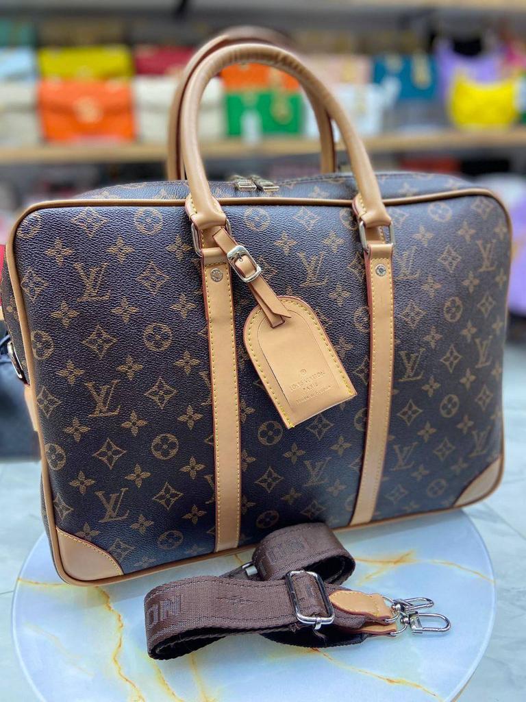 LOUIS VUITTON - Porte Documents Voyage monogram коричневый сумка для ноутбука и документов 7656234523