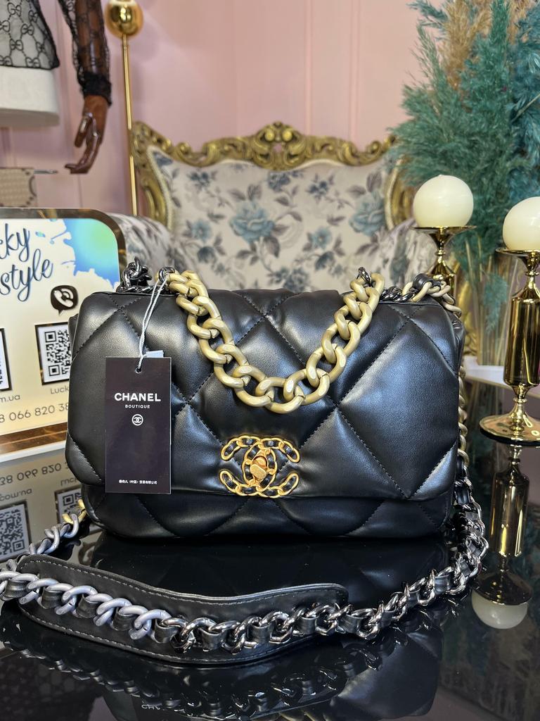 Chanel 19 чёрного цвета + пыльник бренд 125667