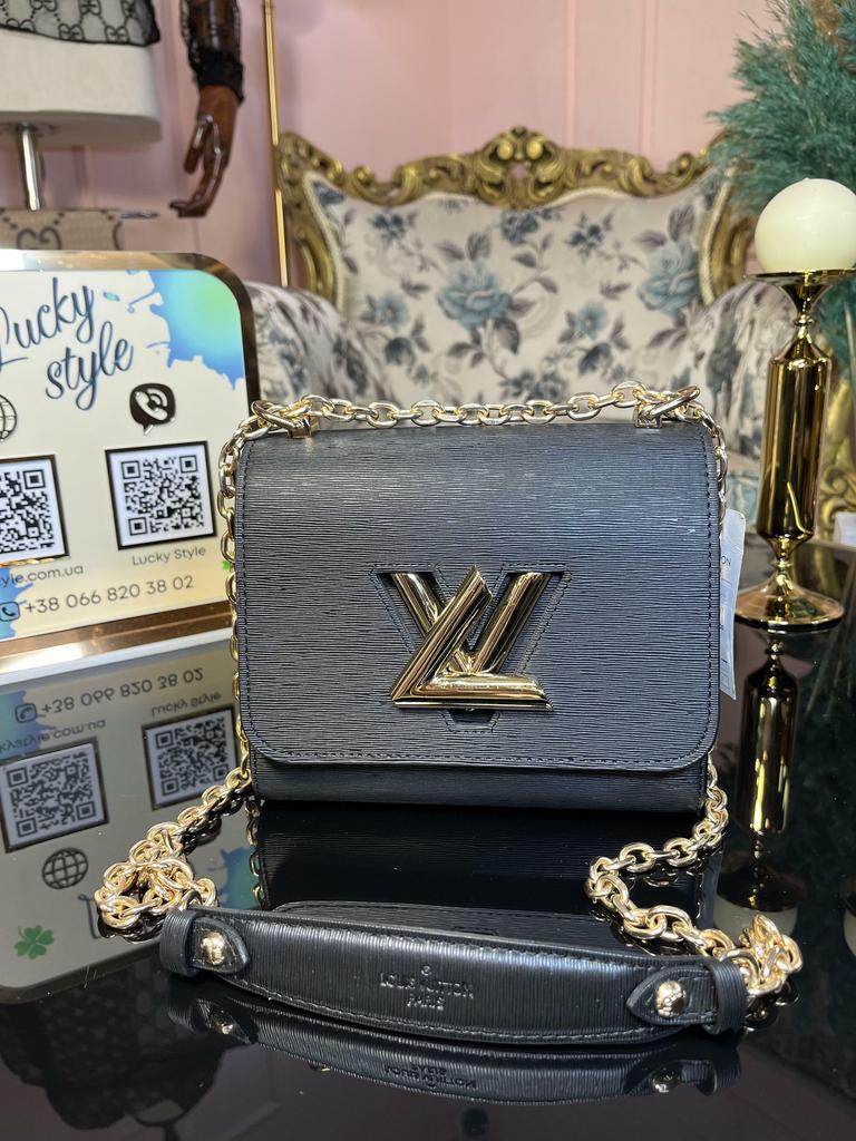 Сумка Twist Gold Louis Vuitton черного цвета мини 444555