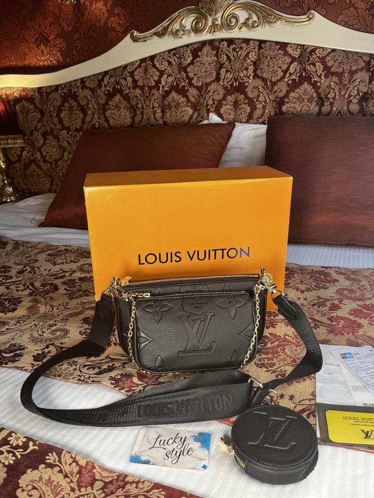 Louis Vuitton Milti Pochette Black чёрный мультипушет big monogram 241124