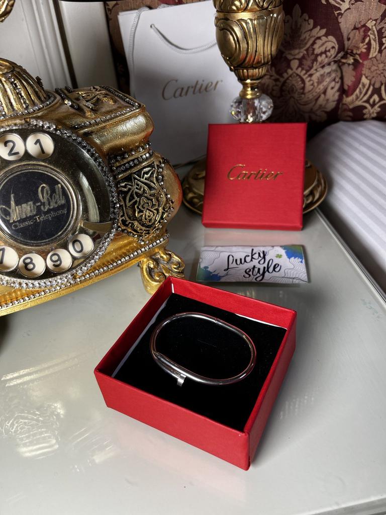 Браслет гвоздь серебро без камней 7982431