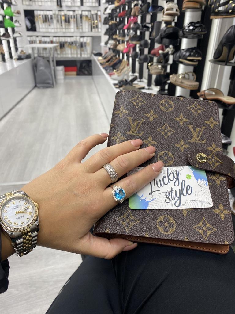 Блокнот натуральная кожа коричневый monogram Louis Vuitton 77623