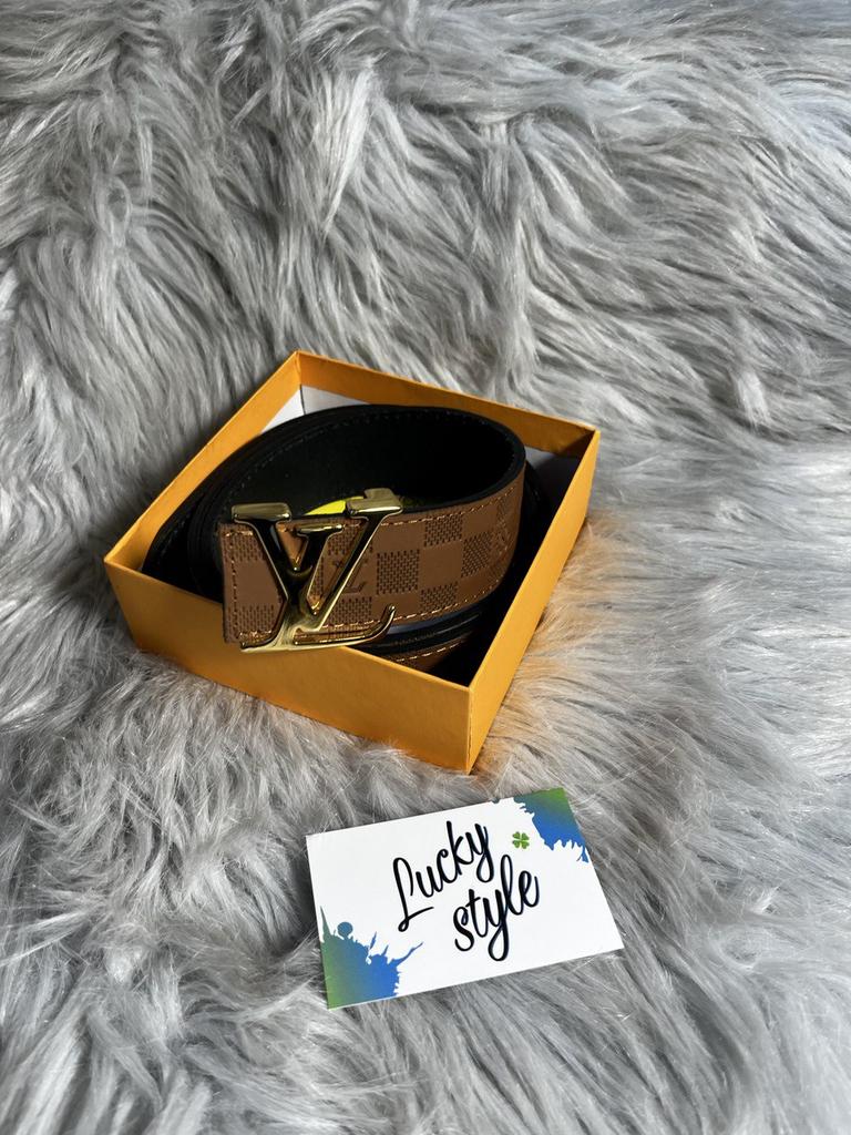 Ремень Louis Vuitton коричневый натуральная кожа 656565