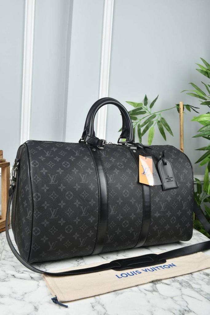 LOUIS VUITTON - Keepall Bandouliere 50 grey monogram  6662435