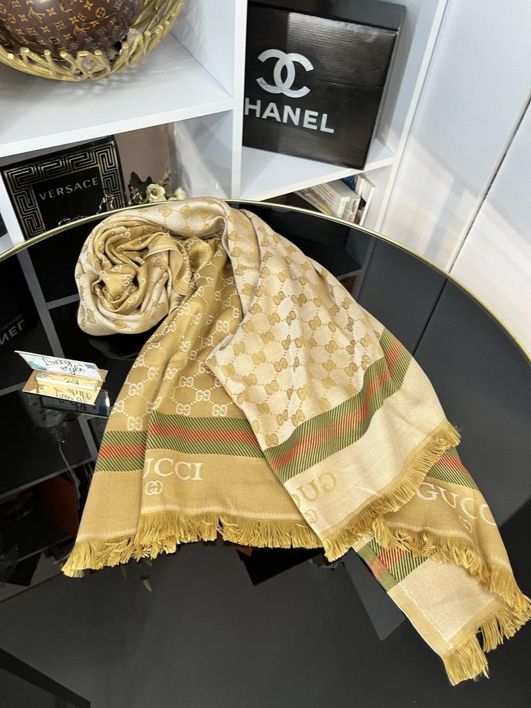 Шаль золото Гучи 77575734