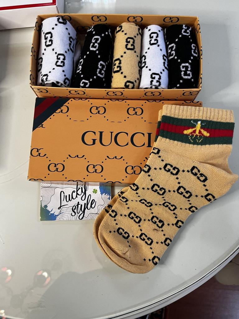 Носки короткие Гучи bee 6436234253