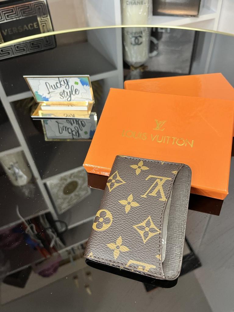 Портмоне книжка монограм LV натуральная кожа+ коробка бренд 646436