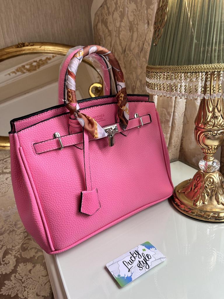 Hermes Birkin розовая 30 см 623145