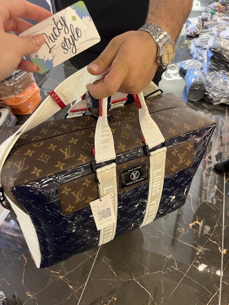 LOUIS VUITTON - Carry All GM синий premium  565123512