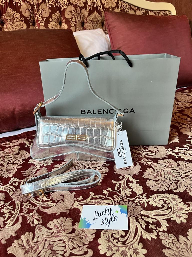 Сумка серебро BALENCIAGA - Women's Bag Xx Small Flap 665123412