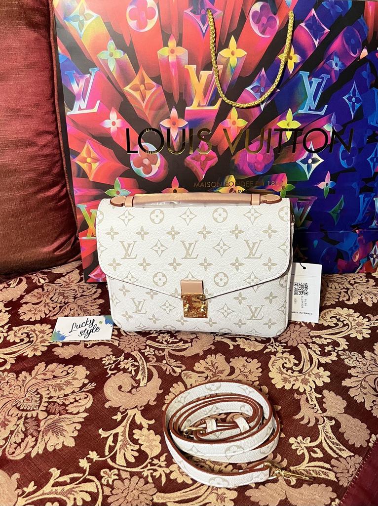 Сумка женская белый монограм LOUIS VUITTON - Pochette Metis  777325