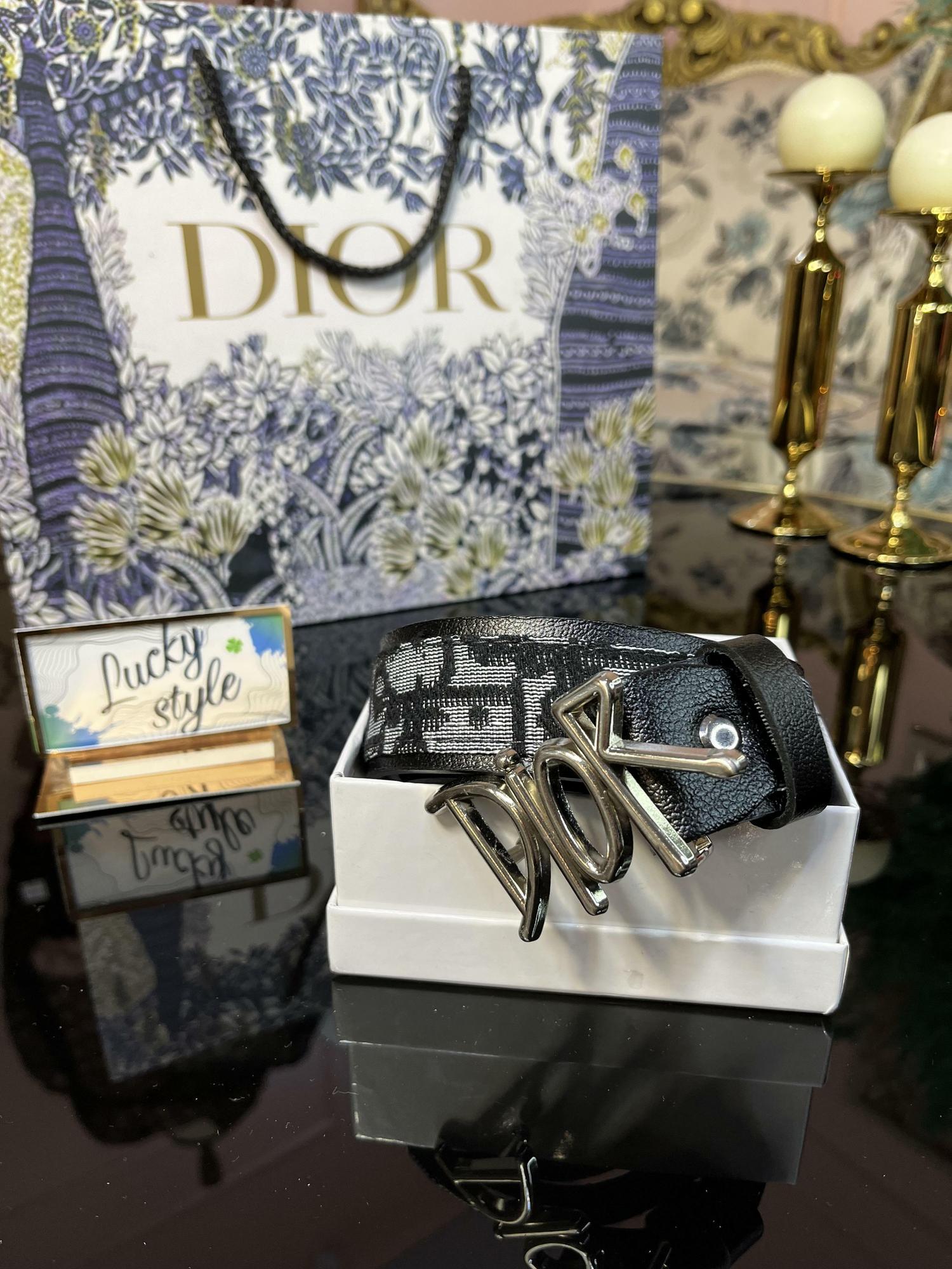 Ремень Dior натуральная кожа 7666236
