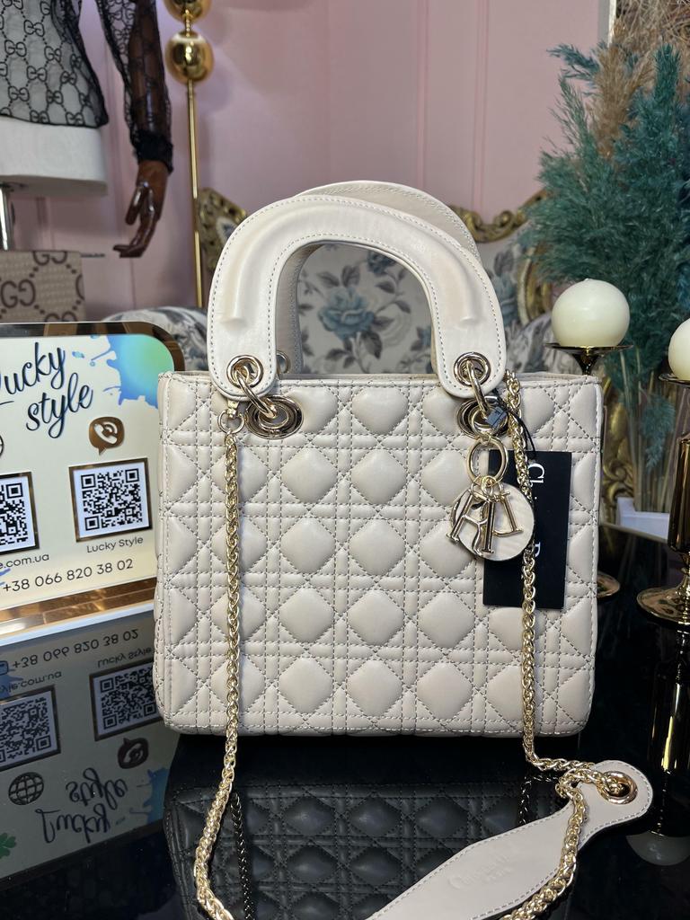 Dior Lady бежевая средняя 663161265