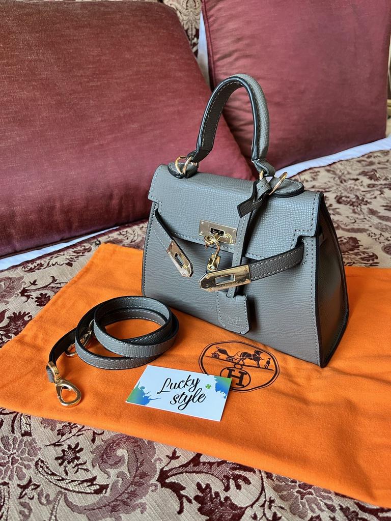 Hermes Kelly mini серая 77458458