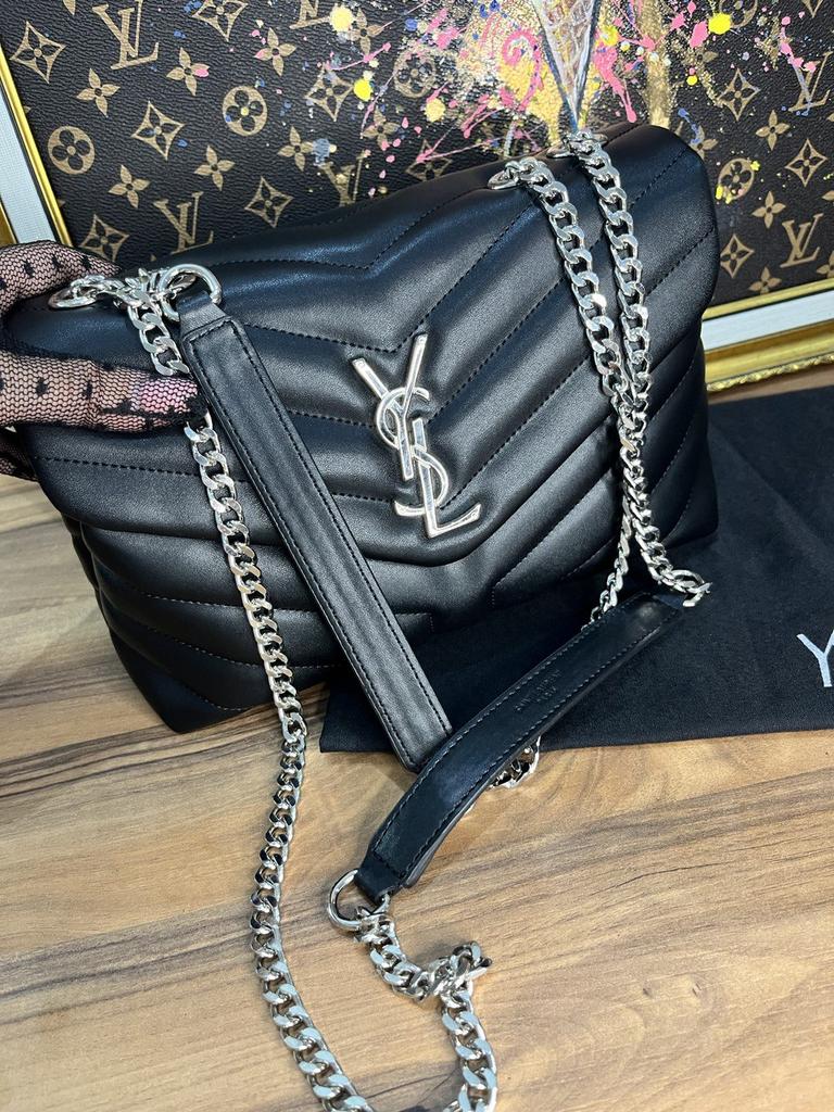 Ysl Loulou Bag Medium size серебро фурнитура люкс 624367