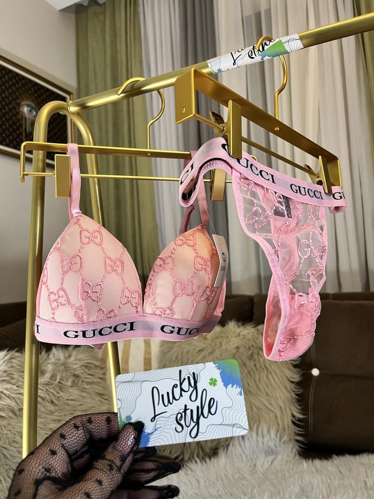 Белье розовое Гуччи 55125162