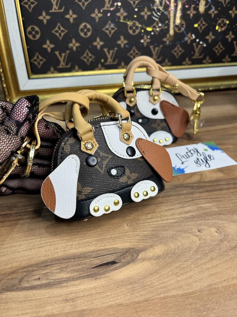 Брелок кожаный brown LV bag 78458632