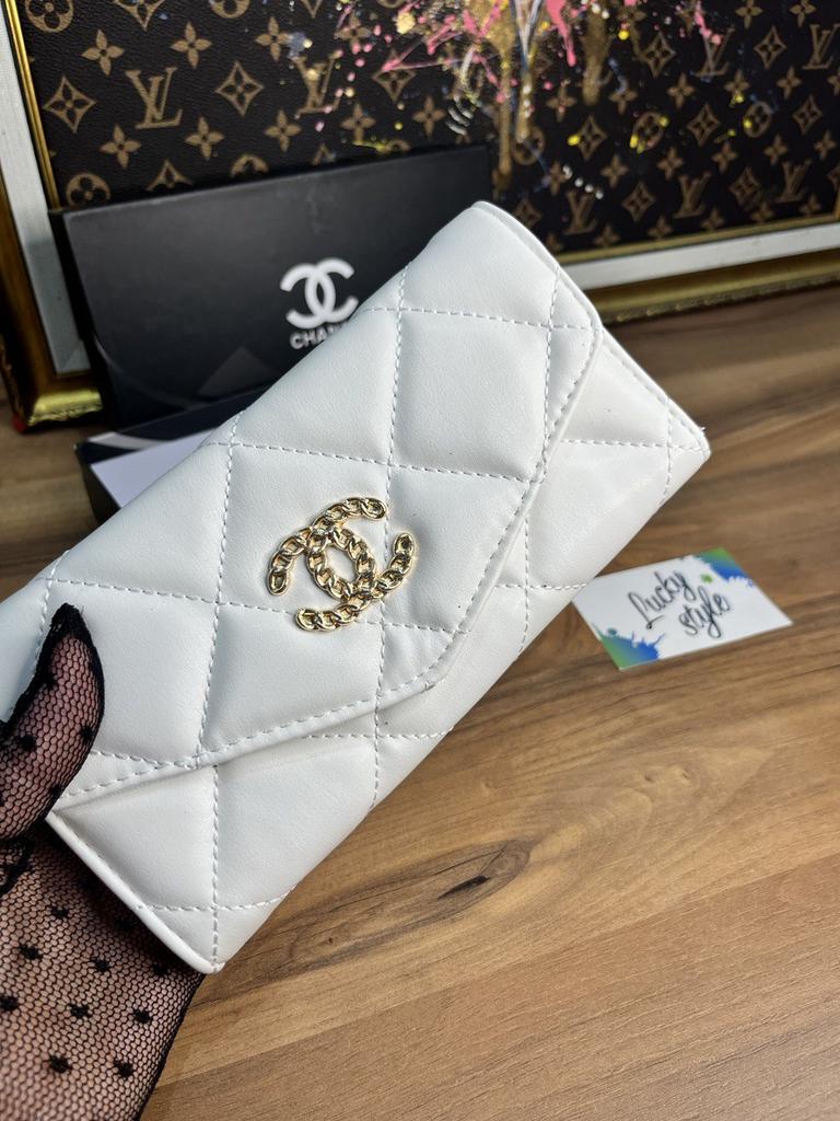 Кошелек женский Chanel белый +коробка 41255512