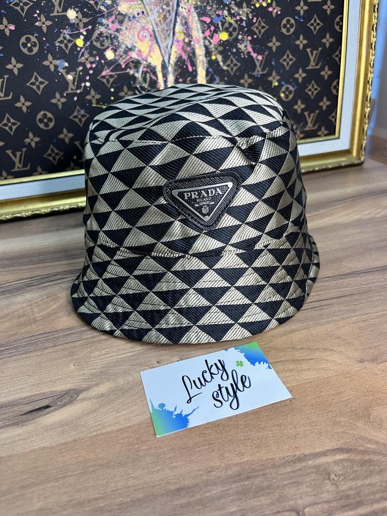 Шляпа Панама золото Prada 532624367