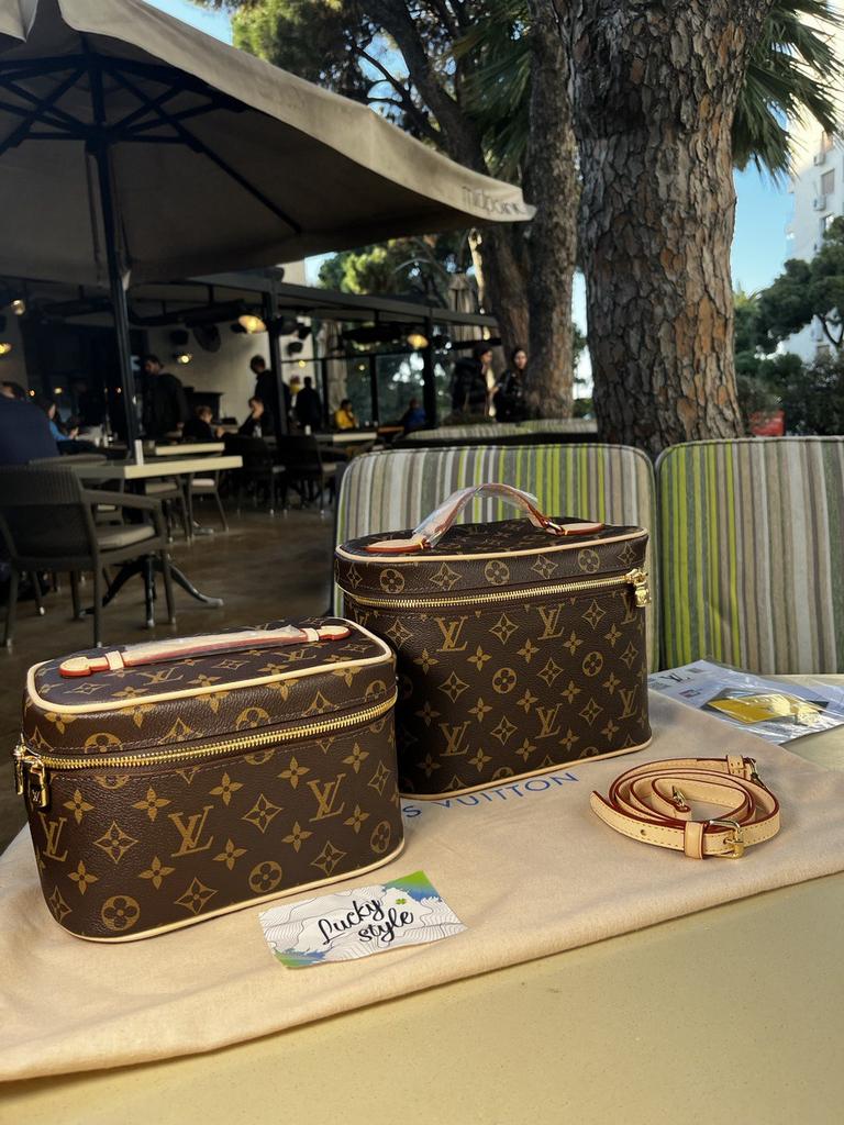 Косметичка большая 1 шт  натуральная Кожа LV 64364378765