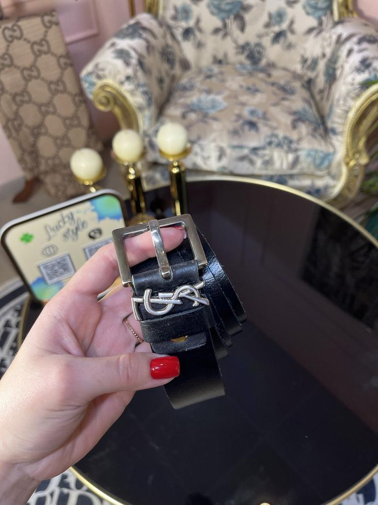 Ремень натуральная кожа YSL 5612616