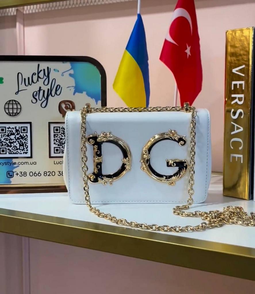 Сумка белая DG скидка 512365126