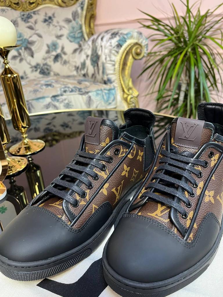 Кеди натуральна шкіра Louis Vuitton Slalom Sneakers 7025